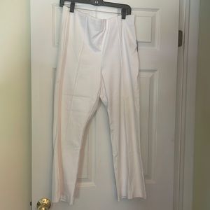 Loft curvy high waist white kick crops size 12